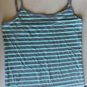 Spaghetti strap stripe tank top
